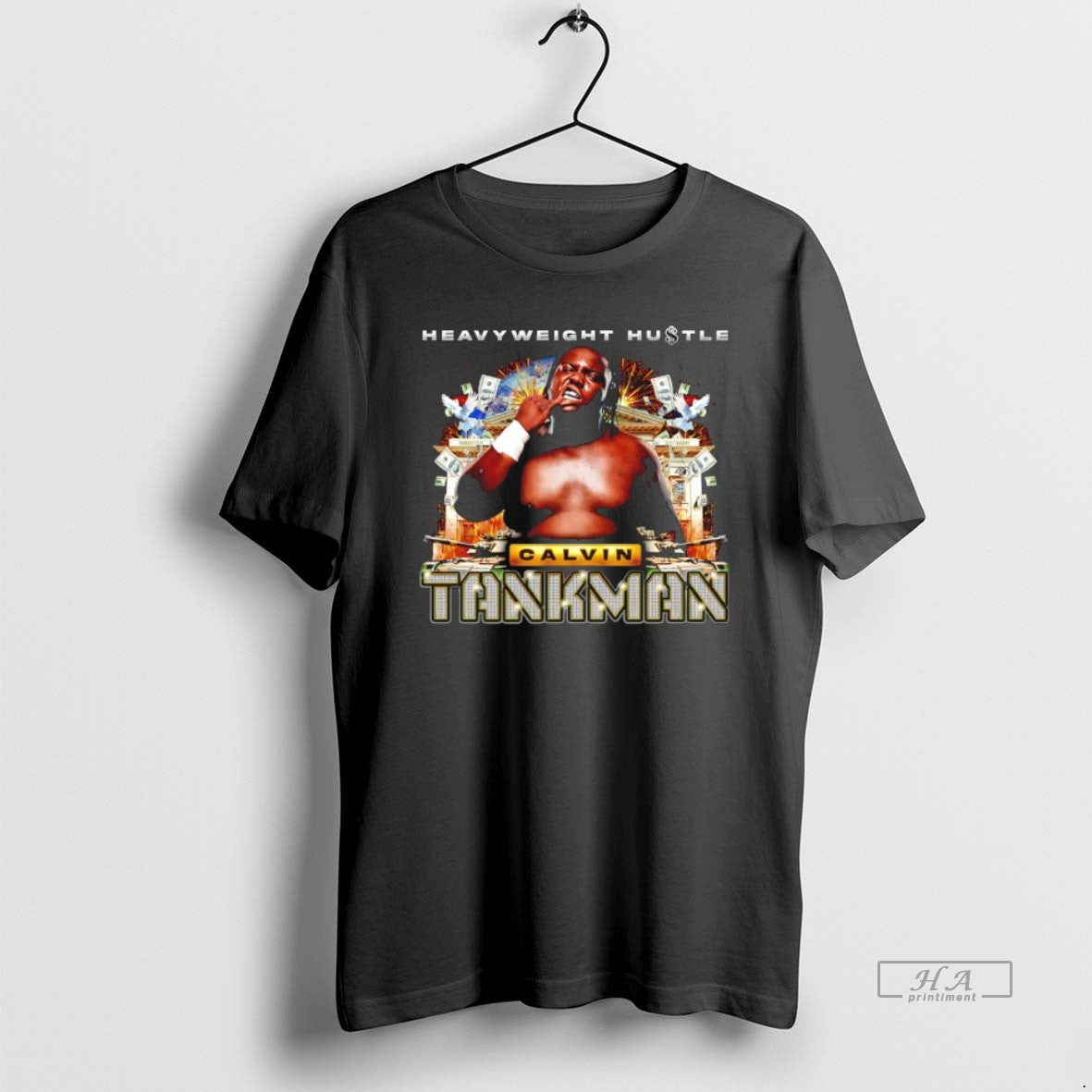 Official Heavyweight Hustle Calvin Tankman 90s Hip Hop T-Shirts, Hoodie, Sweatshirt | PrintMintTees.com