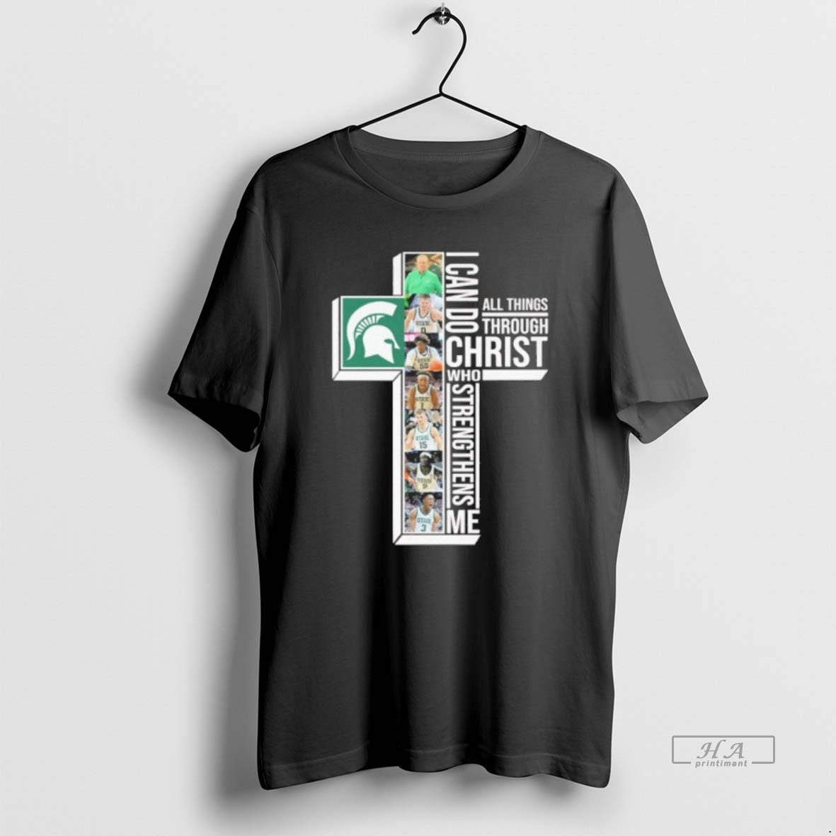 Official I Can Do All Through Christ Who Strengthens Me Michigan State Player T-Shirts, Hoodie, Sweatshirt
