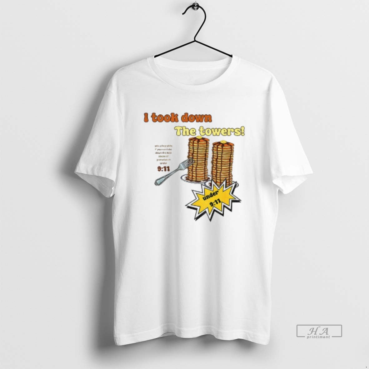 Official I Took Down The Towers Pancake Meme Vintage 9 11 Twin Tower Joke T-Shirts, Hoodie, Sweatshirt | PrintMintTees.com