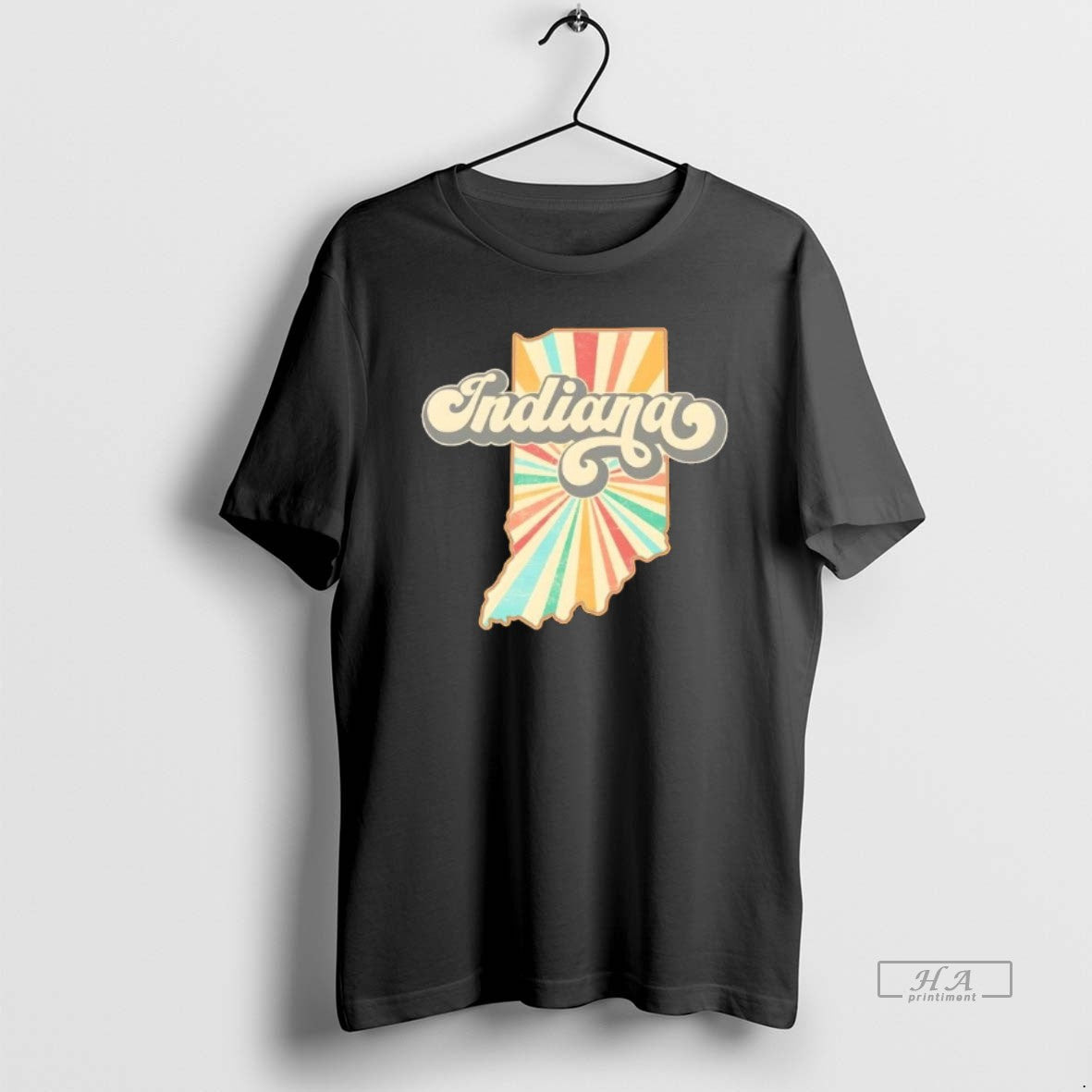 Official Indiana State Retro Vintage Map T-Shirts, Hoodie, Sweatshirt