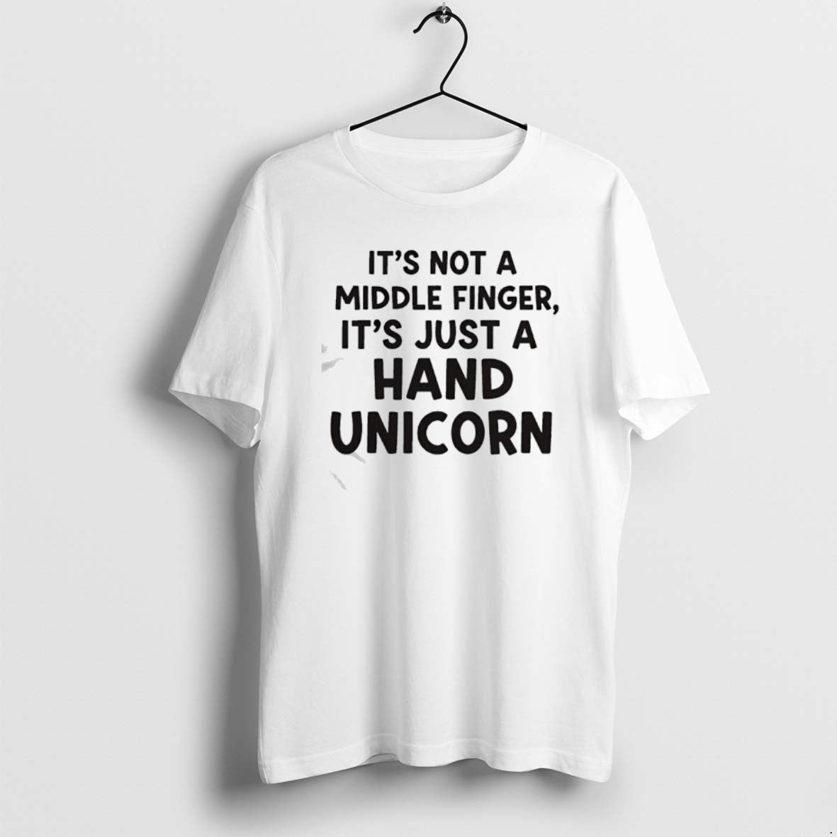 Official Its Not A Middle Finger Im Just Making A Hand Unicorn Text T-Shirts, Hoodie, Sweatshirt | PrintMintTees.com