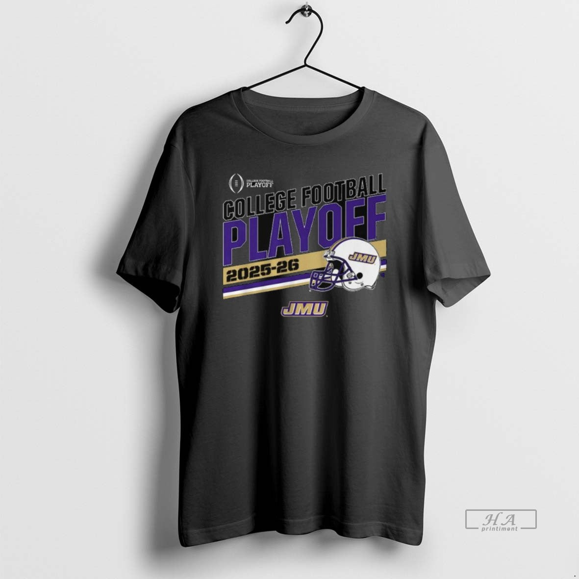 Official Jmu Football 2025 Cfp Stripe Long Sleve T-Shirts, Hoodie, Sweatshirt | PrintMintTees.com