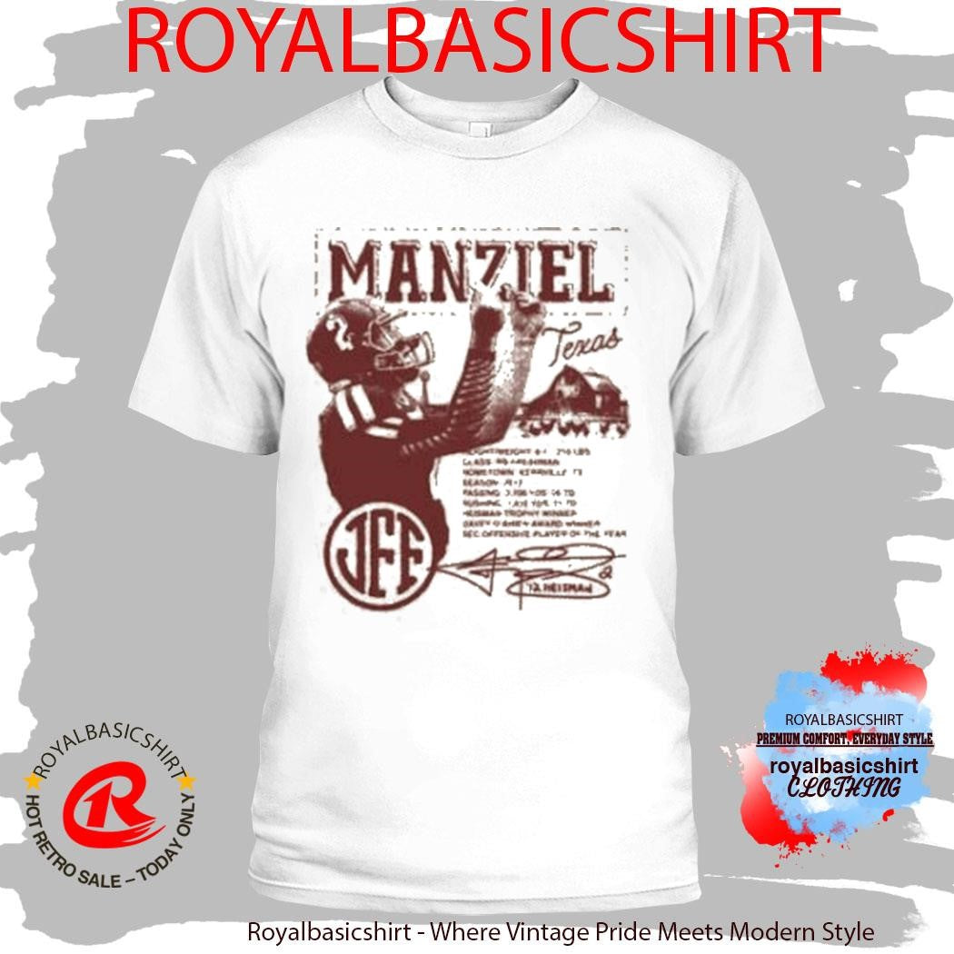 Official Johnny Manziel 2012 Stats Shirt