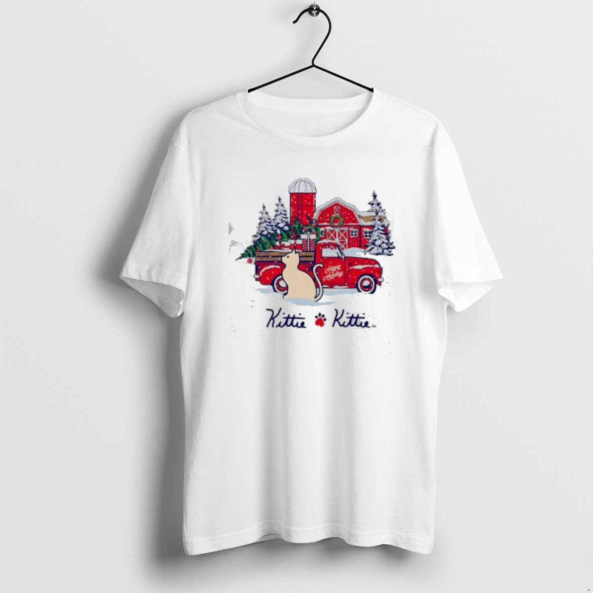 Official Kittie Kittie Happy Holidays Cats T-Shirts, Hoodie, Sweatshirt | PrintMintTees.com