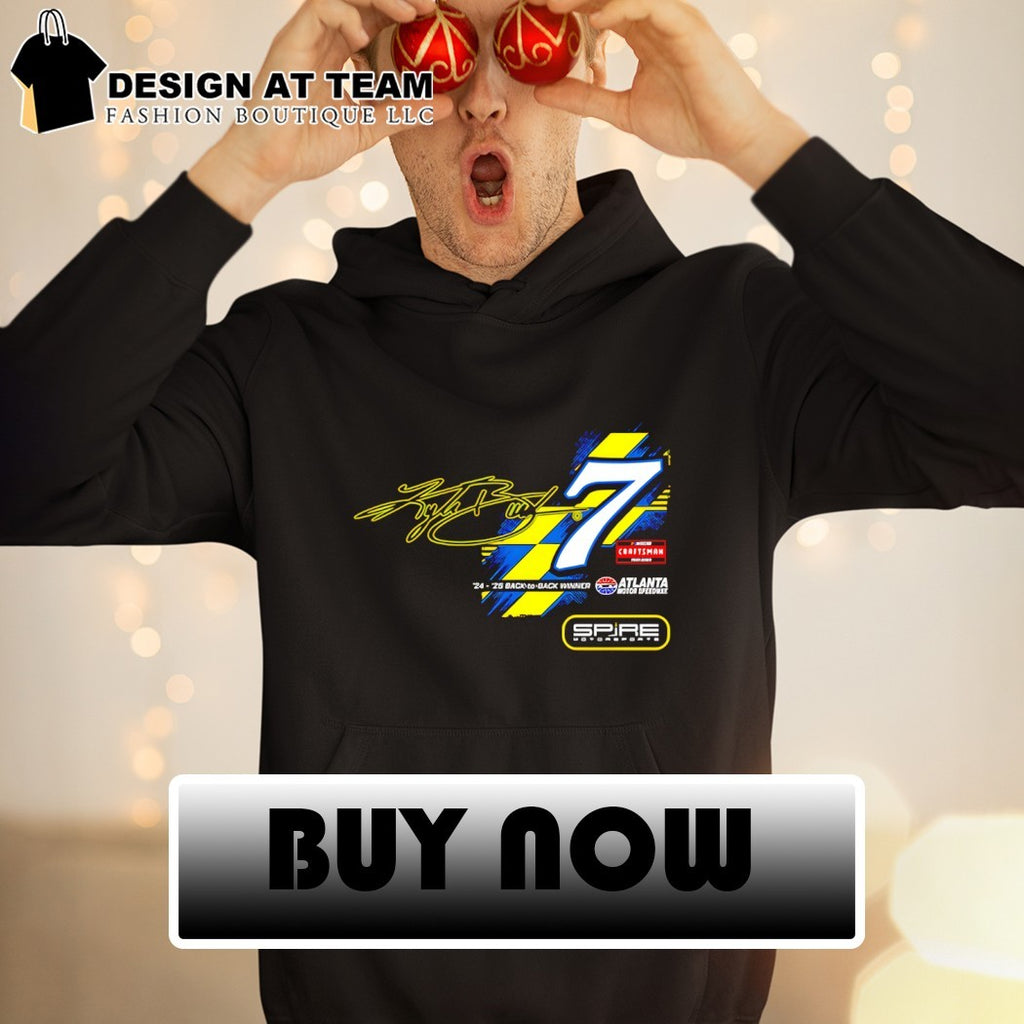 Kyle Busch 7 Spire Motorsports back to back winner signature shirt