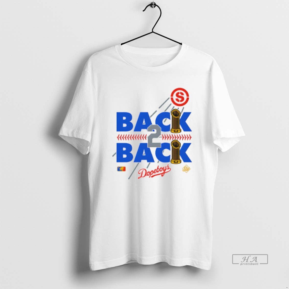 Official Los Angeles Dodgers Back 2 Back Champions 2 Trophy T-Shirts, Hoodie, Sweatshirt | PrintMintTees.com