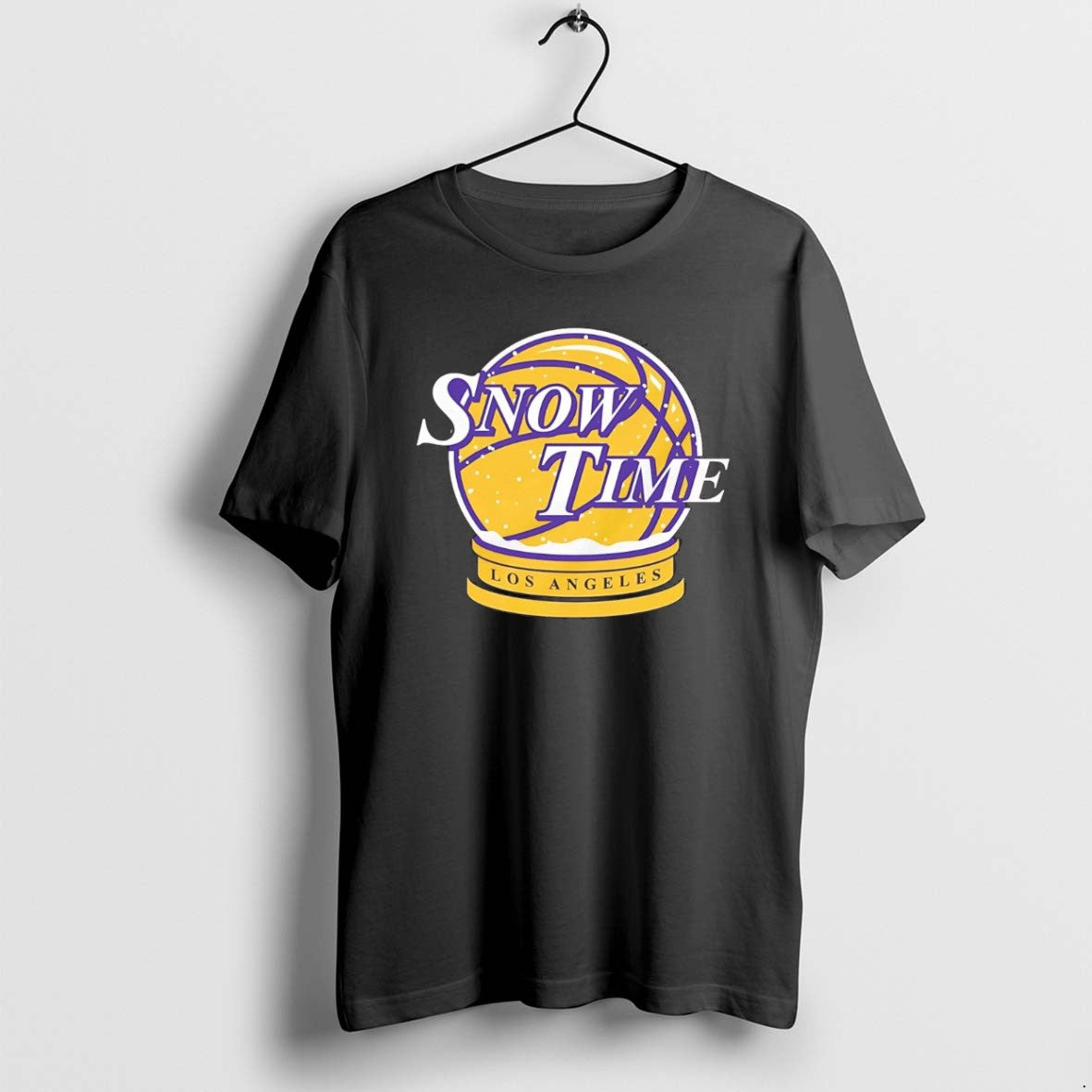 Official Los Angeles Lakers Snow Time Christmas Chriast T-Shirts, Hoodie, Sweatshirt | PrintMintTees.com