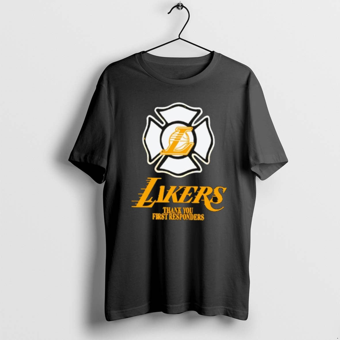 Official Los Angeles Lakers X La Strong Thank You First Responder 2025 T-Shirts, Hoodie, Sweatshirt | PrintMintTees.com