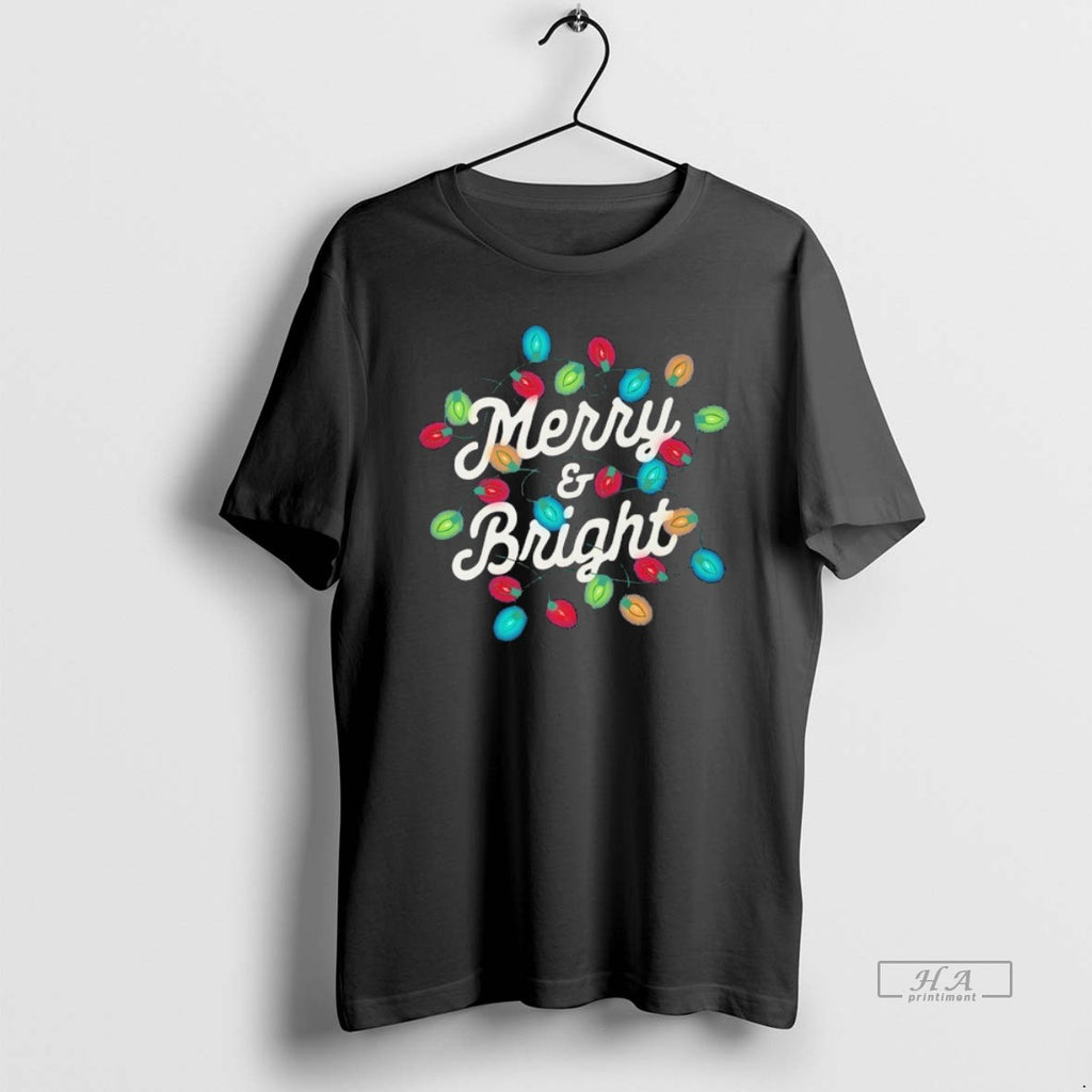 Official Merry And Bright Christmas Lights T-Shirts, Hoodie, Sweatshirt | PrintMintTees.com