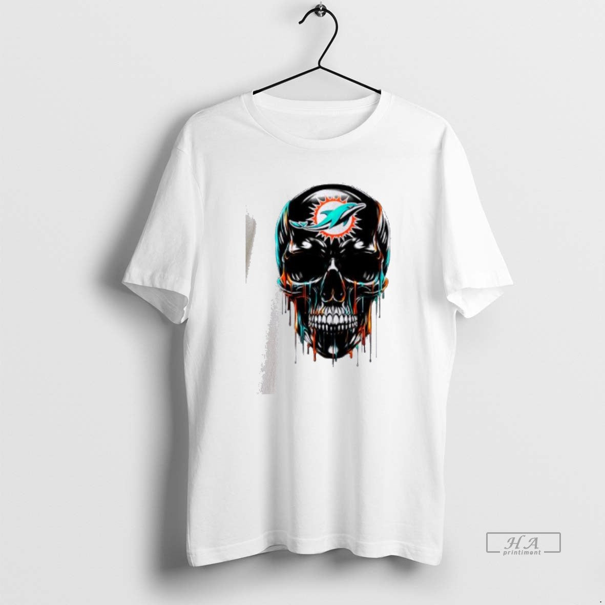 Official Miami Dolphins Skull Black Art T-Shirts, Hoodie, Sweatshirt | PrintMintTees.com