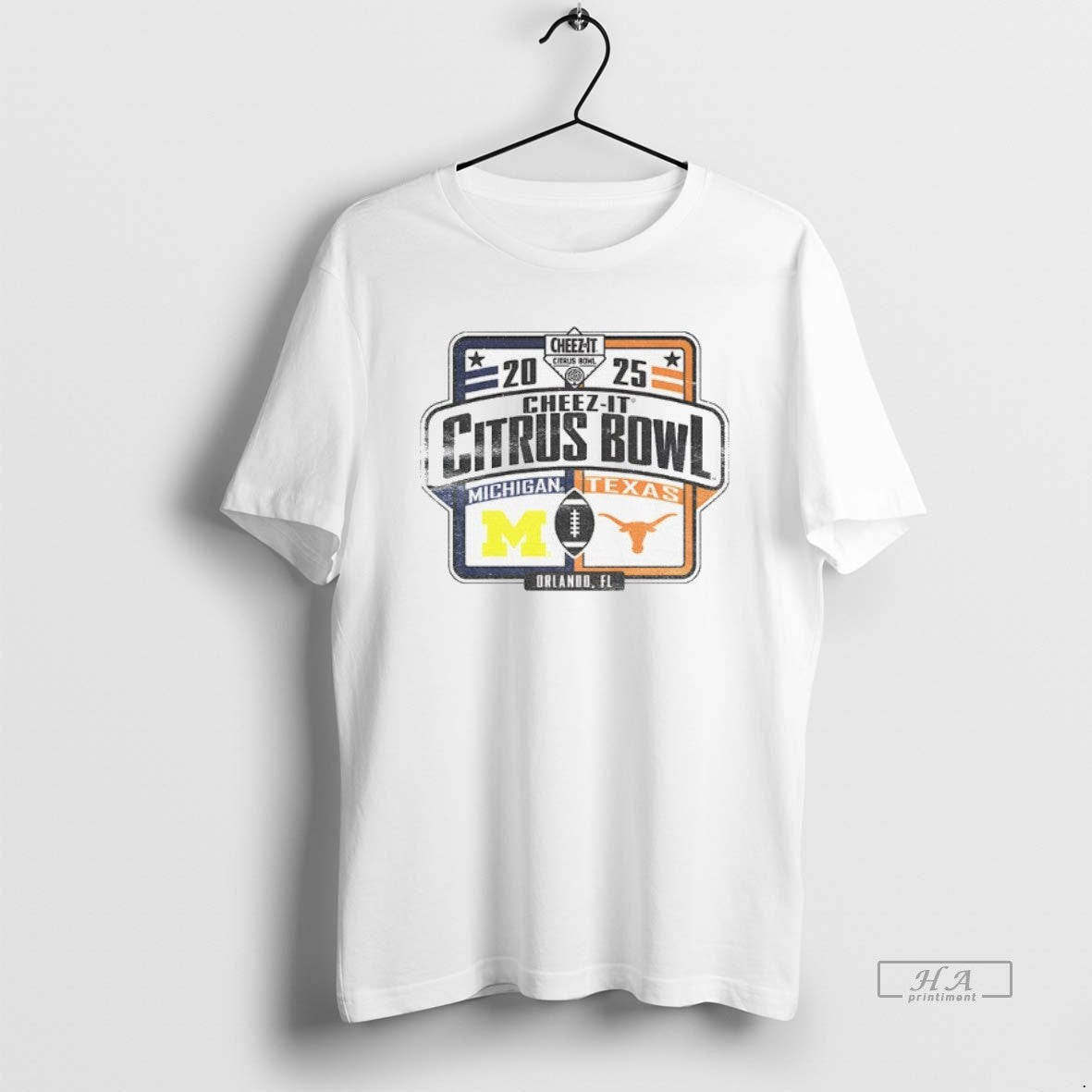 Official Michigan Wolverines Vs Texas Longhorns Cheez It Citrus Bowl 2025 Logo T-Shirts, Hoodie, Sweatshirt