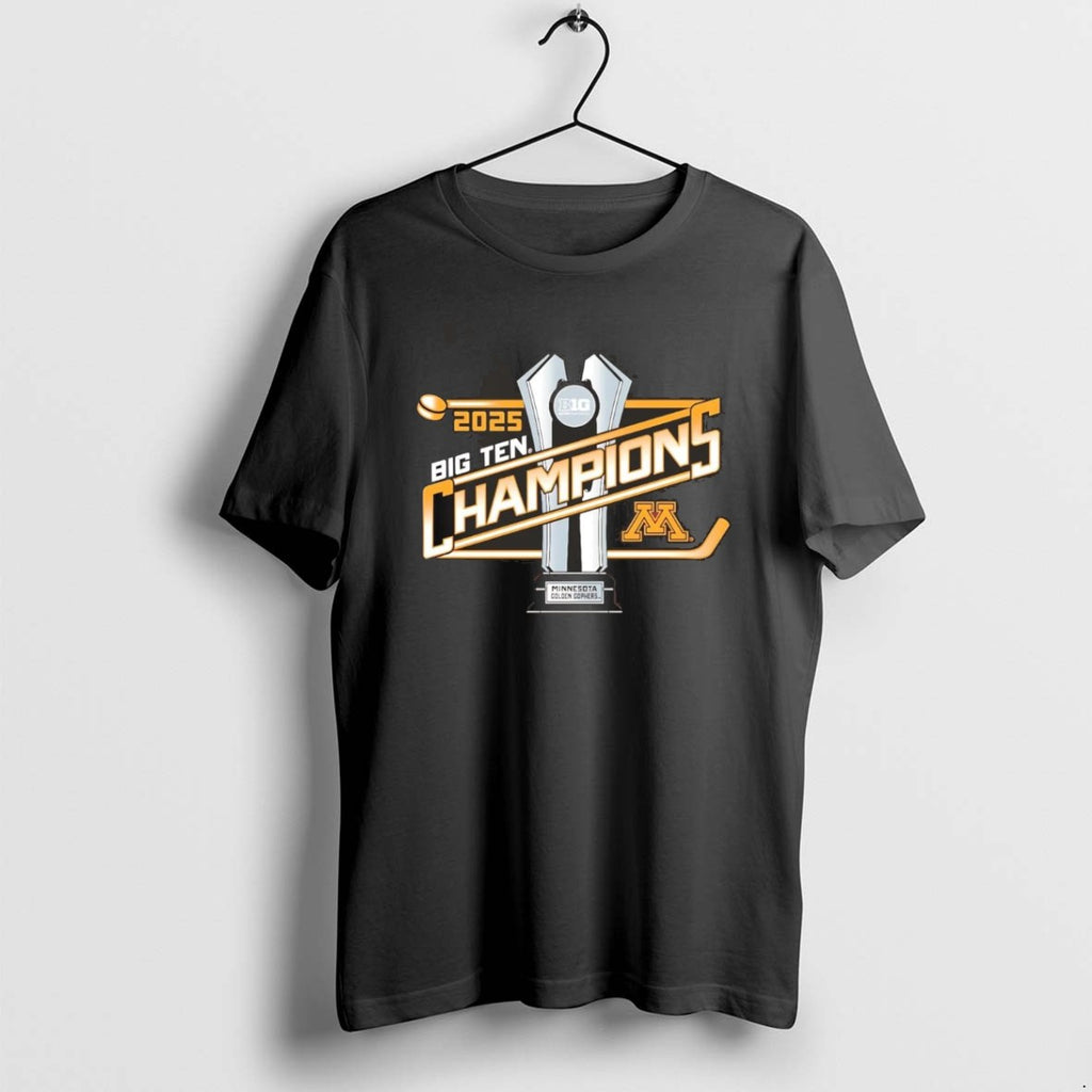 Official Minnesota Golden Gophers 2025 Big Ten Hockey Regular Season Champions Trophy Christmas Chriast T-Shirts, Hoodie,...