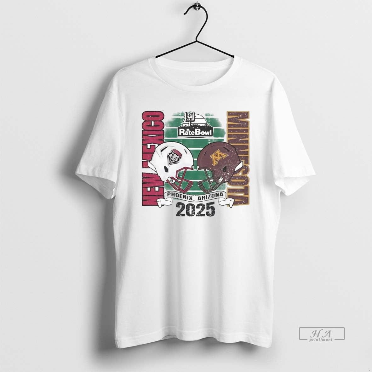 Official Minnesota Golden Gophers Vs New Mexico Lobos 2025 Rate Bowl Head To Head Helmet T-Shirts, Hoodie, Sweatshirt