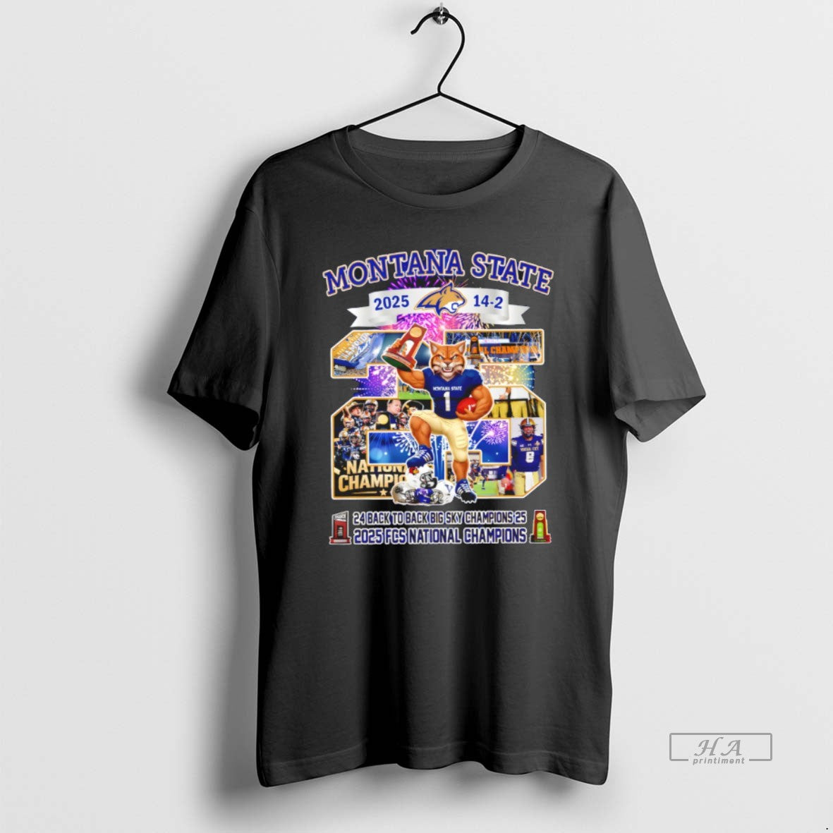 Official Montana State 2024 2025 Fcs National Champions Back To Back Big Sky Champions T-Shirts, Hoodie, Sweatshirt