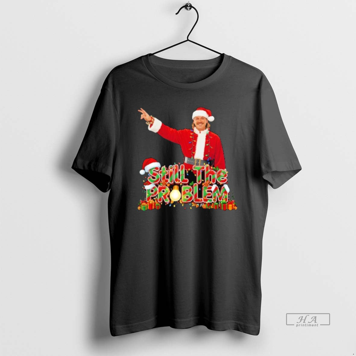 Official Morgan Wallen Wearing Santa Suit Still The Problem Merry Christmas T-Shirts, Hoodie, Sweatshirt | PrintMintTees.com