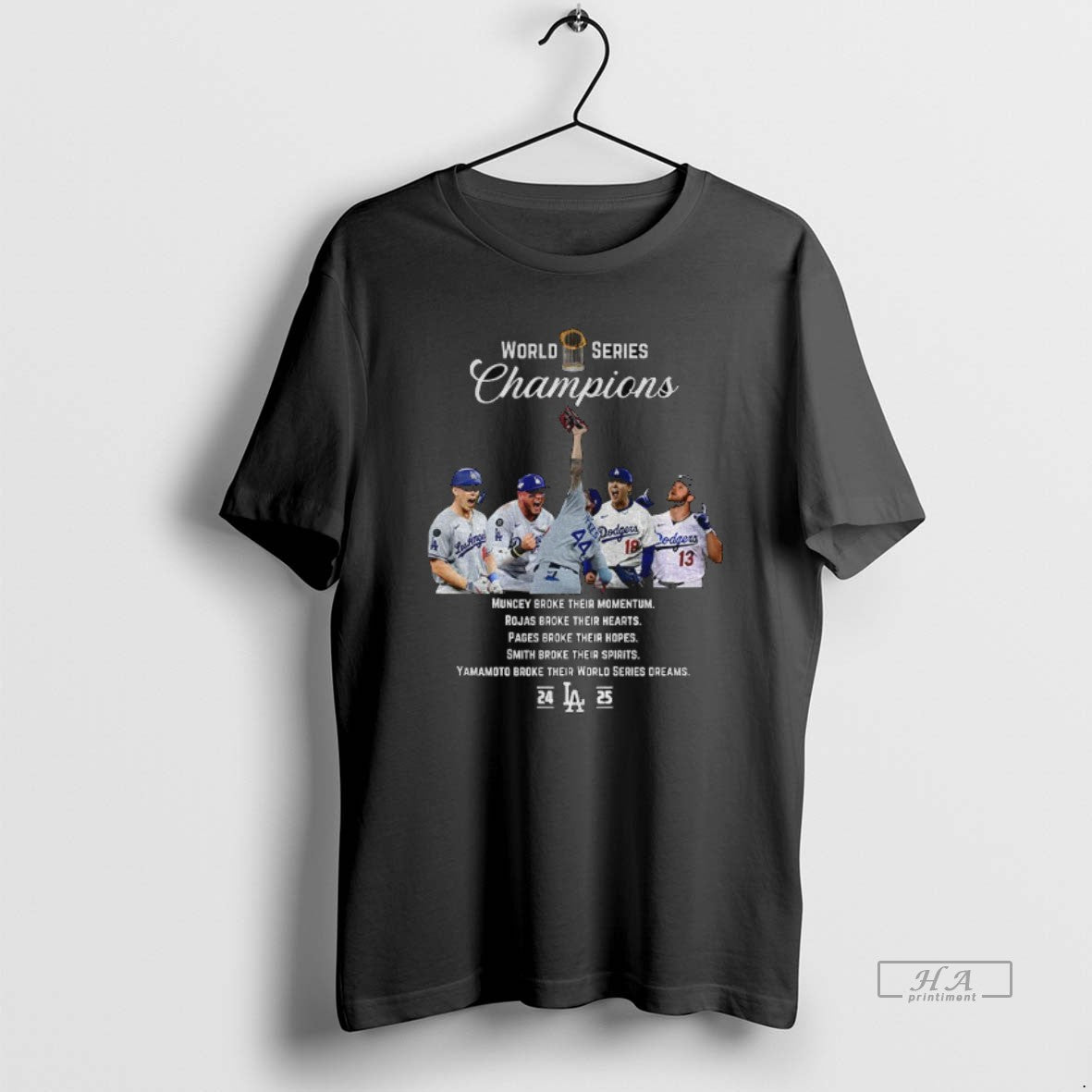 Official Muncy Rojas Pages Smith Yamamoto 2025 World Series Champions Dodgers T-Shirts, Hoodie, Sweatshirt