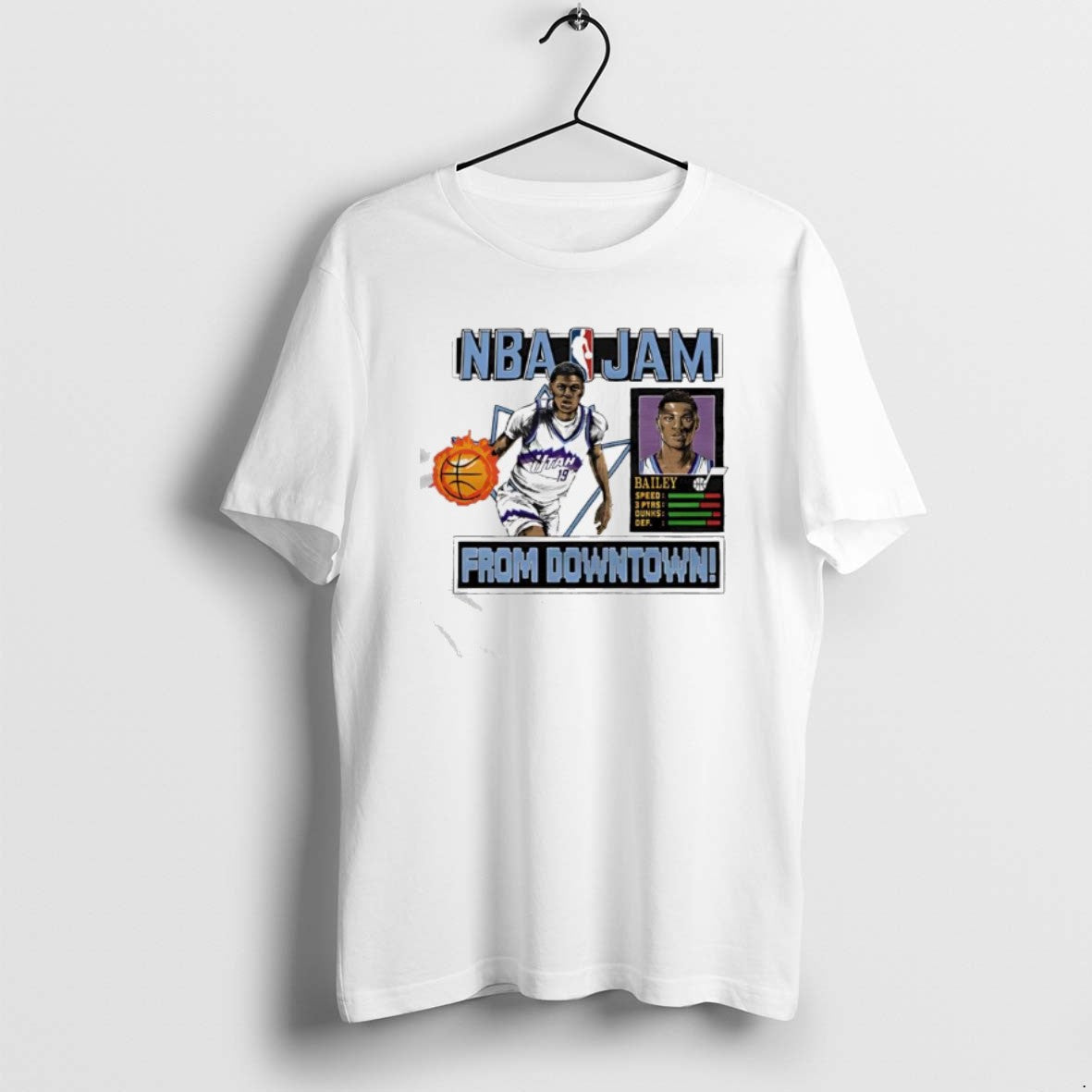 Official Nba Jam Jazz Ace Bailey From Downtown T-Shirts, Hoodie, Sweatshirt | PrintMintTees.com