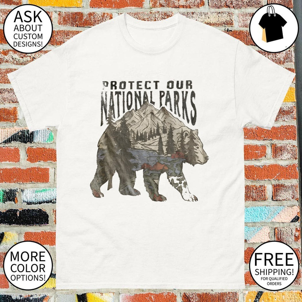 National Parks Bear Graphic protect our national parks shirt