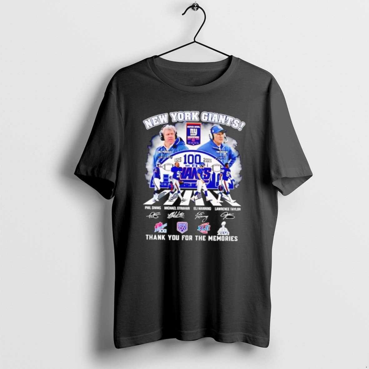 Official New York Giants 100th Thank You For The Memories Vintage T-Shirts, Hoodie, Sweatshirt | PrintMintTees.com