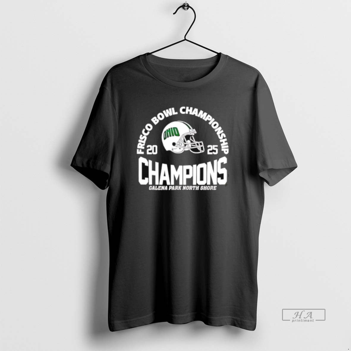 Official Ohio Bobcats Frisco Bowl Champions 2025 Helmet T-Shirts, Hoodie, Sweatshirt | PrintMintTees.com