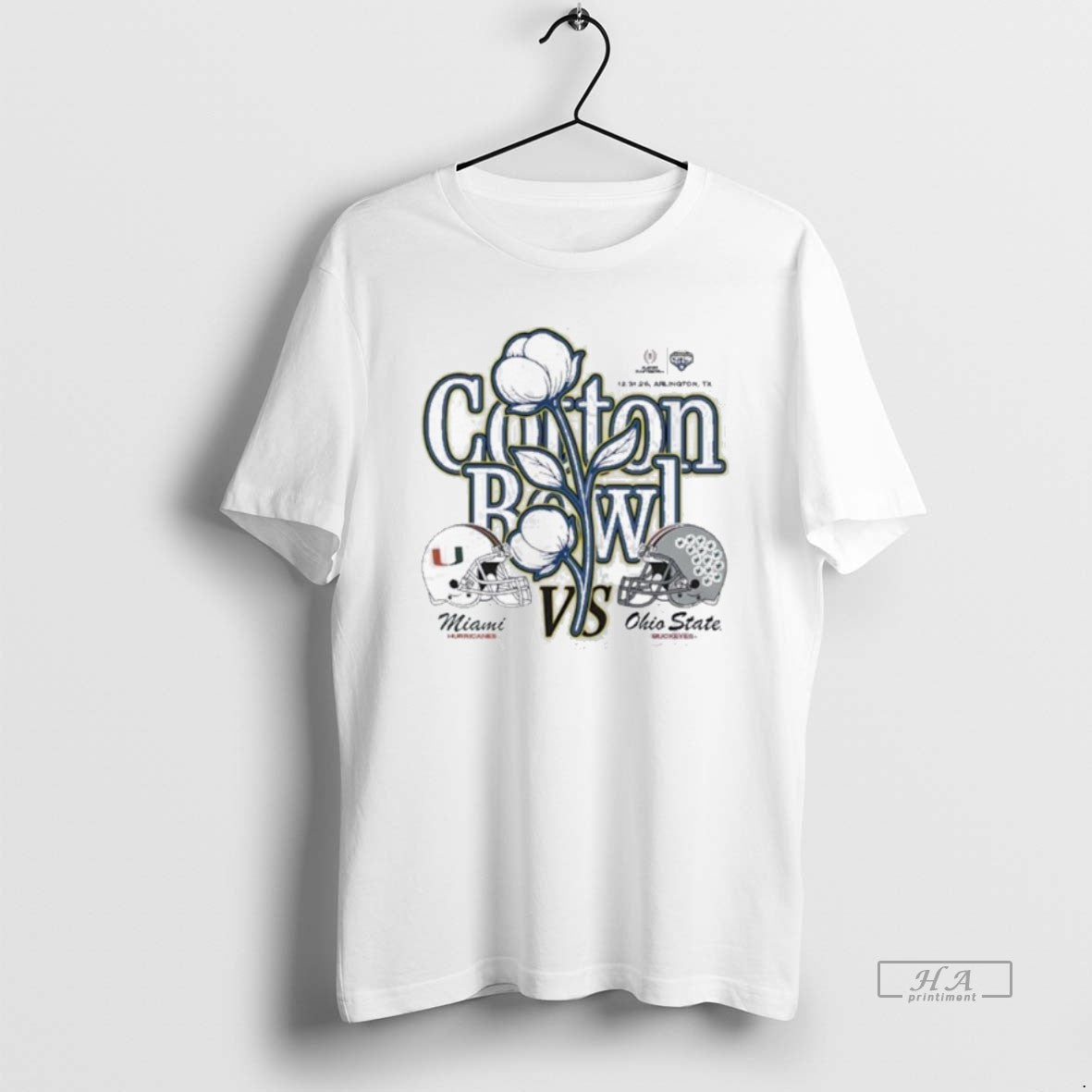 Official Ohio State Vs Miami 2025 Cotton Bowl At Arlington Tx December 31 2025 Helmet T-Shirts, Hoodie, Sweatshirt