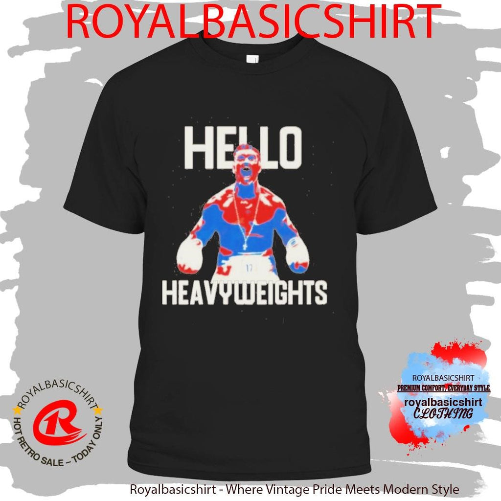 Official Oleksandr Usyk Hello Heavyweights Shirt