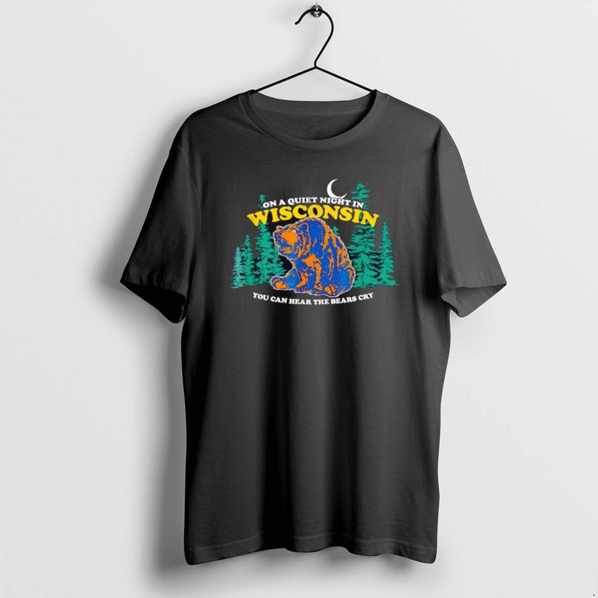 Official On A Quiet Night In Wisconsin You Can Hear The Bears Cry T-Shirts, Hoodie, Sweatshirt | PrintMintTees.com