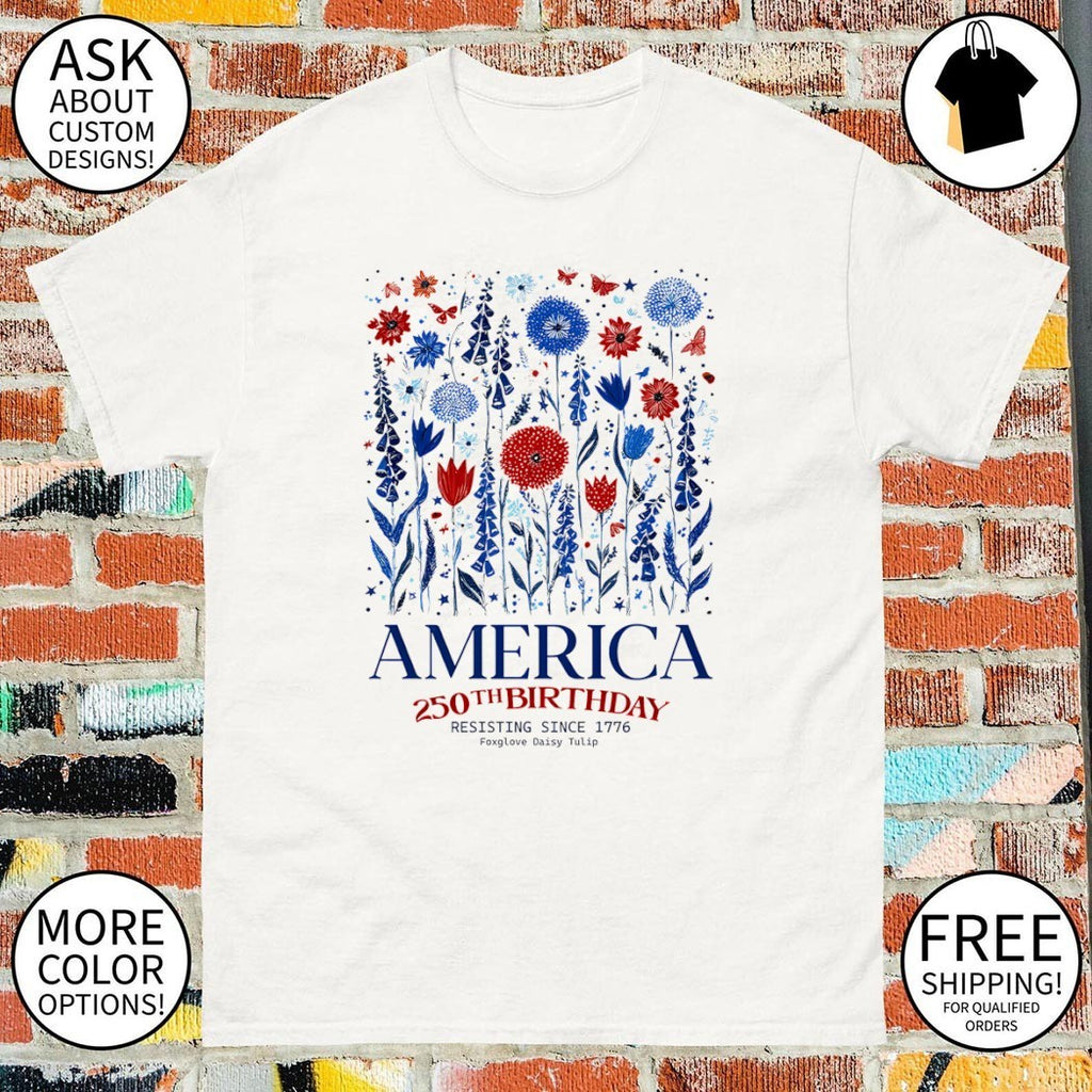 Patriotic USA Subtle F Trump America 250th birthday resisting shirt