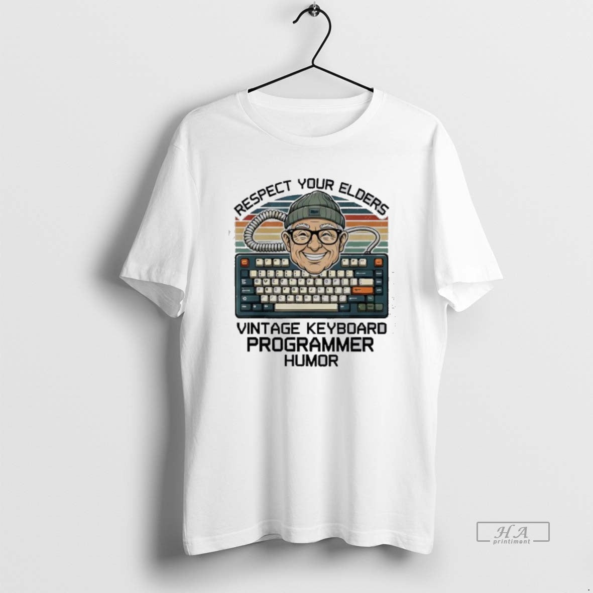 Official Respect Your Elders Vintage Keyboard Programmer Humor T-Shirts, Hoodie, Sweatshirt | PrintMintTees.com