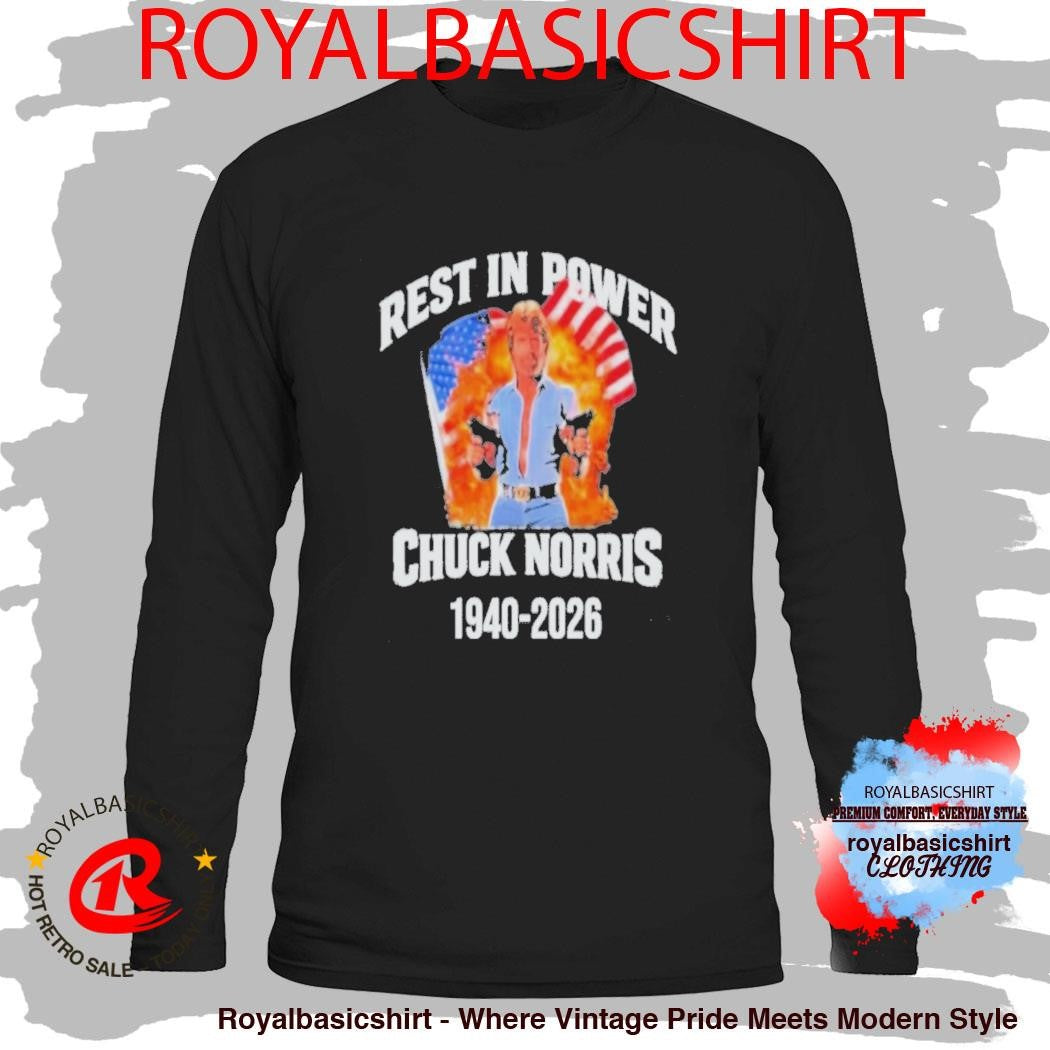Official Rest In Peace Chuck Norris Legend 1940-2026 Shirt
