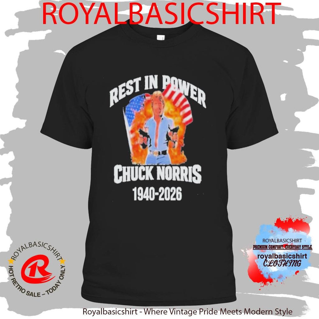 Official Rest In Peace Chuck Norris Legend 1940-2026 Shirt