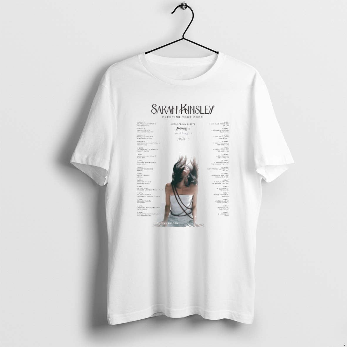 Official Sarah Kinsley The Fleeting Tour 2026 Tour Dates T-Shirts, Hoodie, Sweatshirt | PrintMintTees.com
