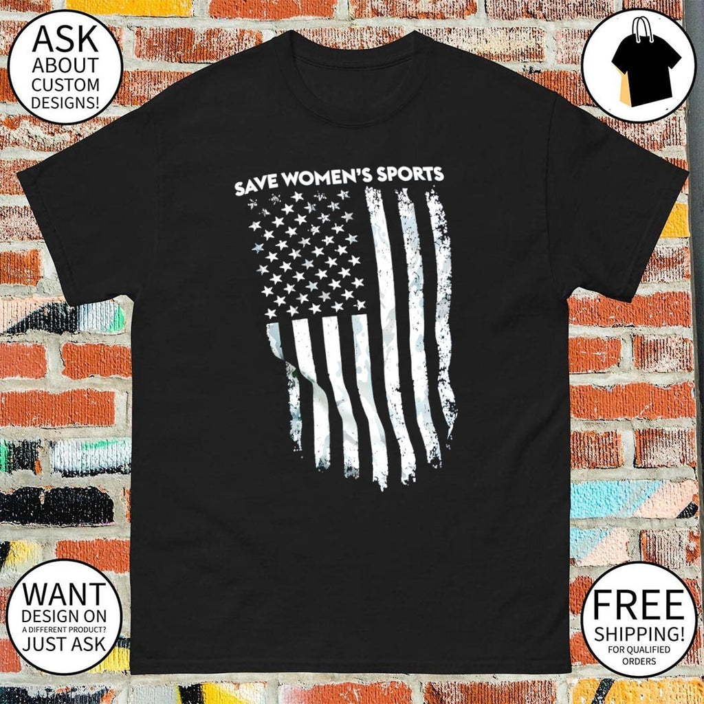 Save Women’s Sports American flag shirt