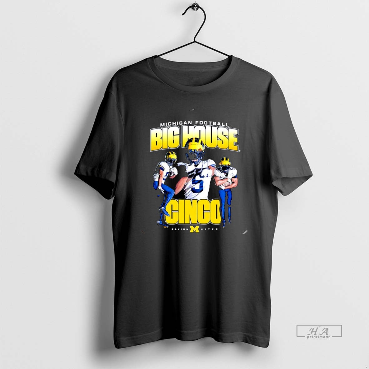 Official Savion Hiter Big House Cinco Michigan Wolverines Graphic Christmas T-Shirts, Hoodie, Sweatshirt | PrintMintTees.com