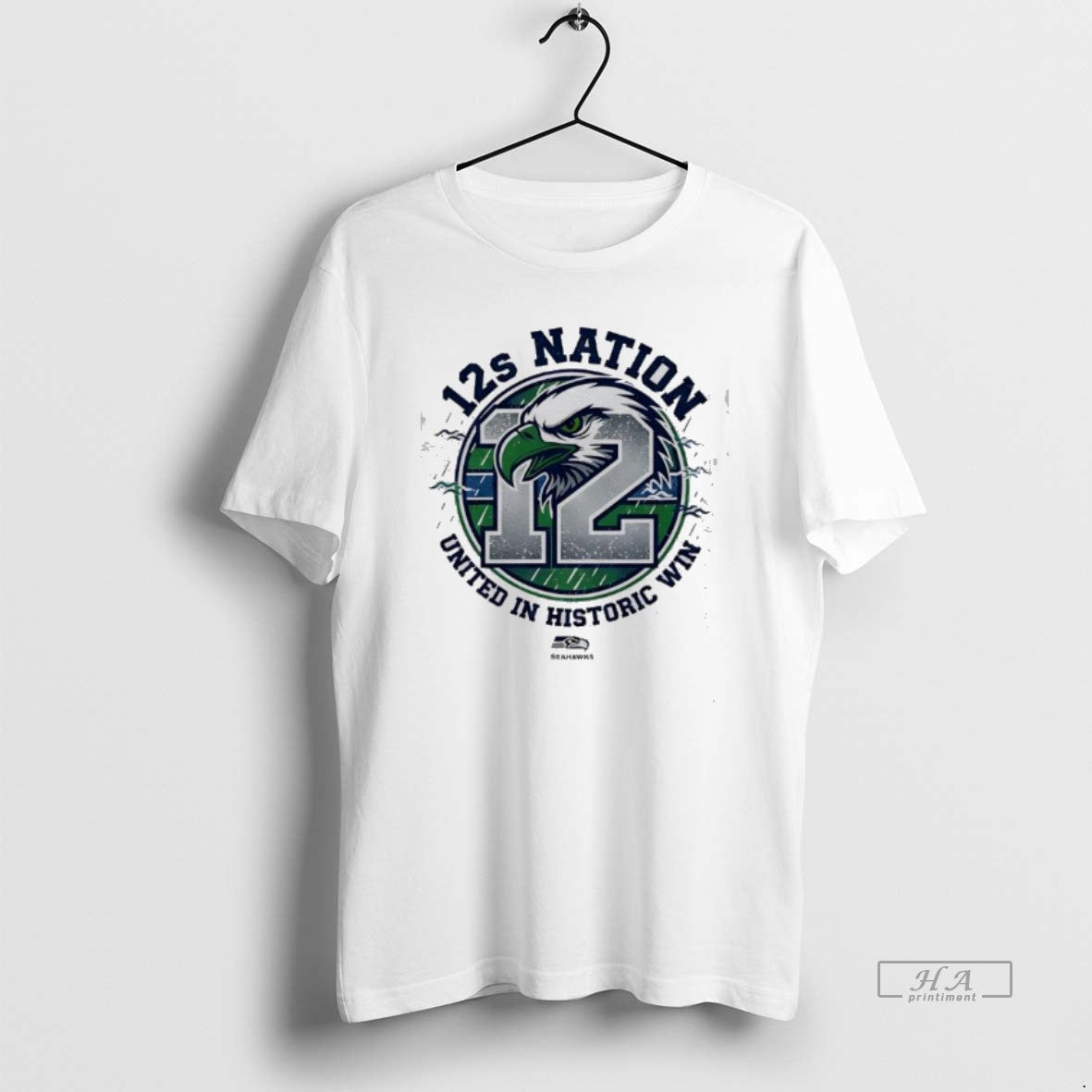 Official Seahawks 12s Nation United In Historic Win T-Shirts, Hoodie, Sweatshirt | PrintMintTees.com