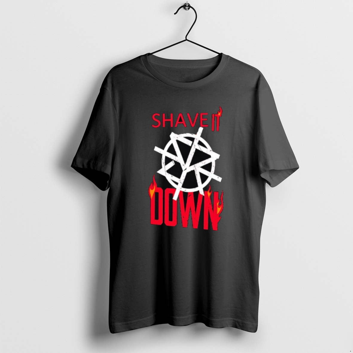 Official Shave It Down Blazing Text T-Shirts, Hoodie, Sweatshirt | PrintMintTees.com
