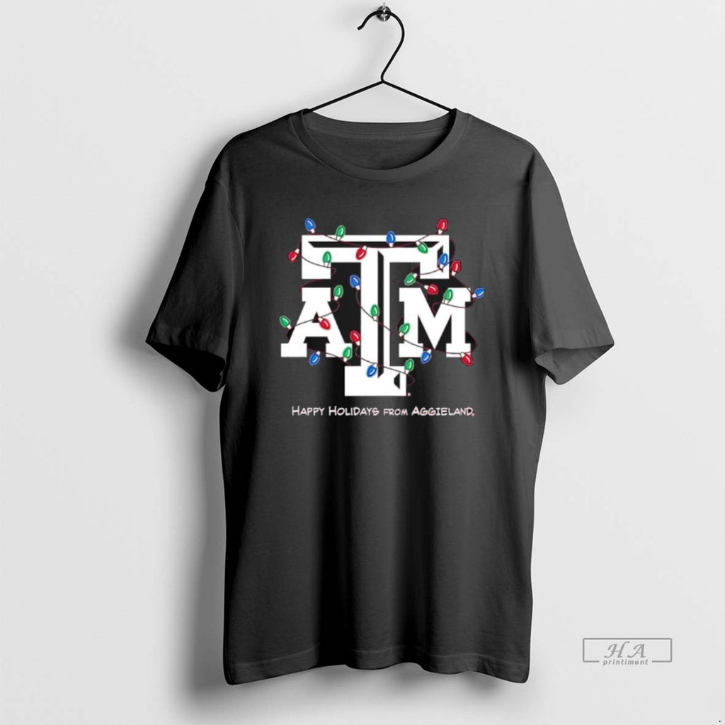 Official Texas Am Happy Holidays From Aggieland T-Shirts, Hoodie, Sweatshirt | PrintMintTees.com