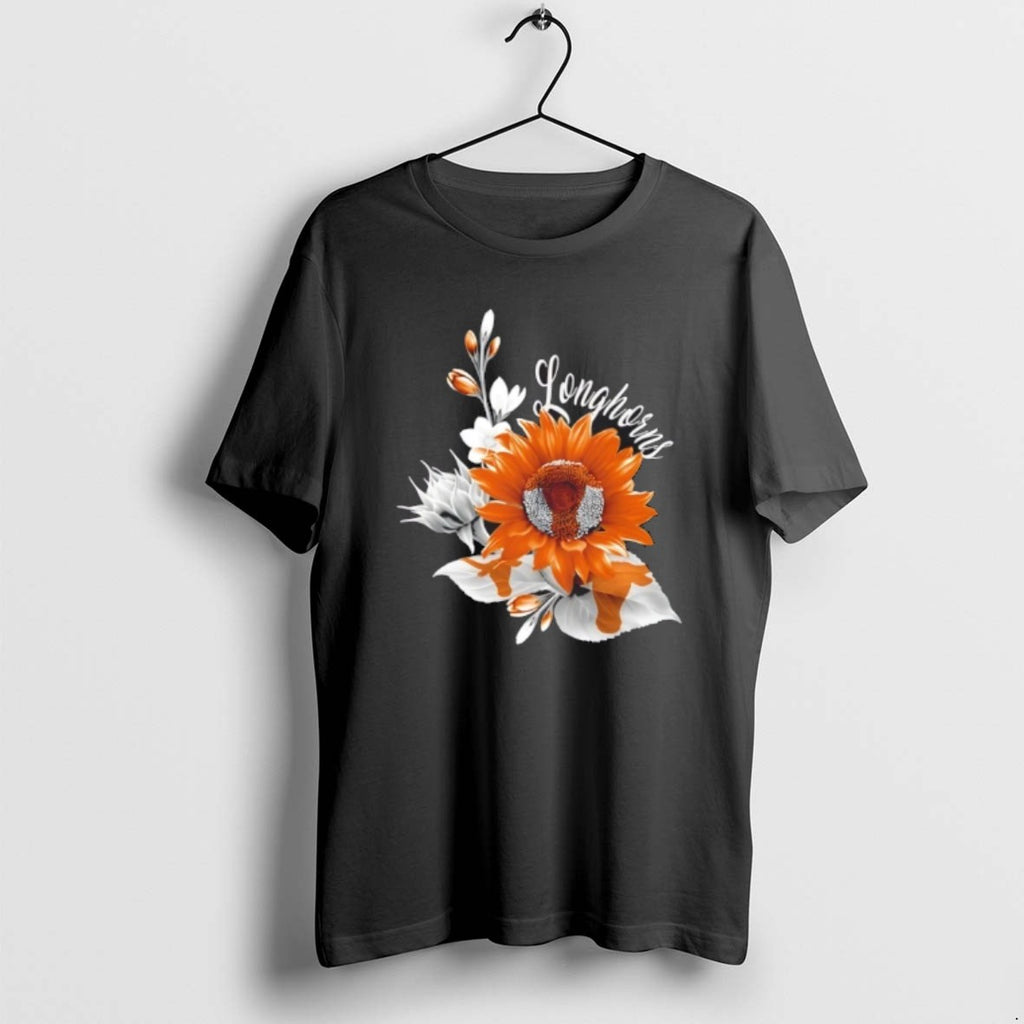 Official Texas Longhorns Football X Sunflower Floral T-Shirts, Hoodie, Sweatshirt | PrintMintTees.com
