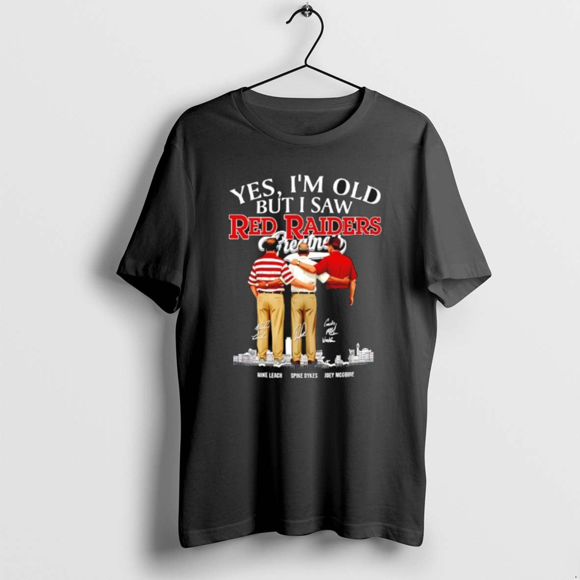 Official Texas Tech Red Raiders Coaches Yes Im Old But I Saw Greatness Signatures T-Shirts, Hoodie, Sweatshirt