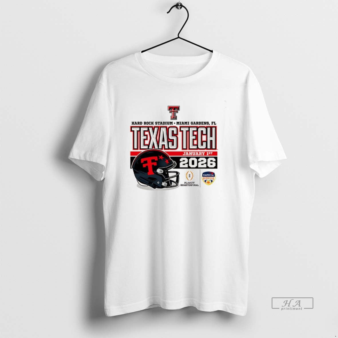 Official Texas Tech Red Raiders January 2026 Cfp Hard Rock Stadium Helmet T-Shirts, Hoodie, Sweatshirt | PrintMintTees.com