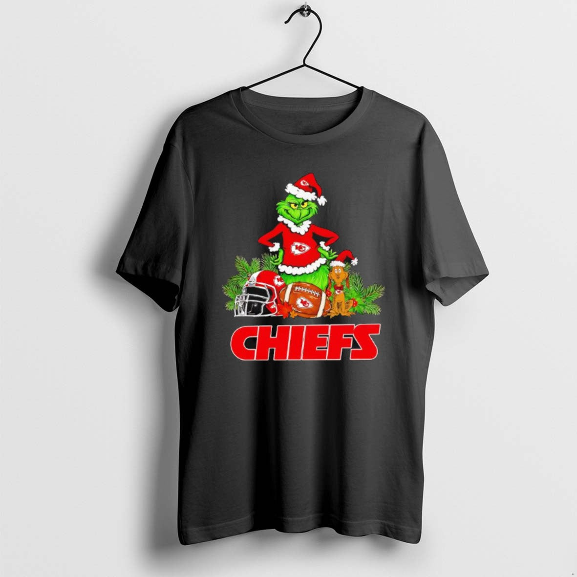Official The Grinch And Max Kansas City Chiefs Christmas Helmet Items T-Shirts, Hoodie, Sweatshirt | PrintMintTees.com
