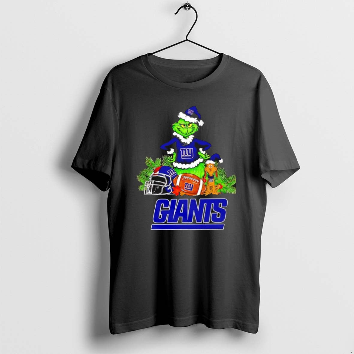 Official The Grinch And Max New York Giants Christmas Helmet Items T-Shirts, Hoodie, Sweatshirt | PrintMintTees.com