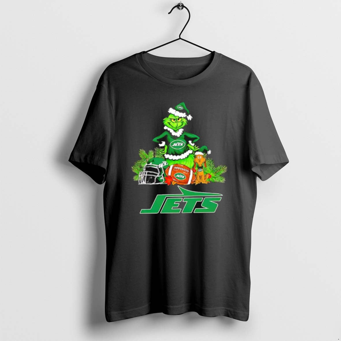 Official The Grinch And Max New York Jets Christmas Helmet Items T-Shirts, Hoodie, Sweatshirt | PrintMintTees.com