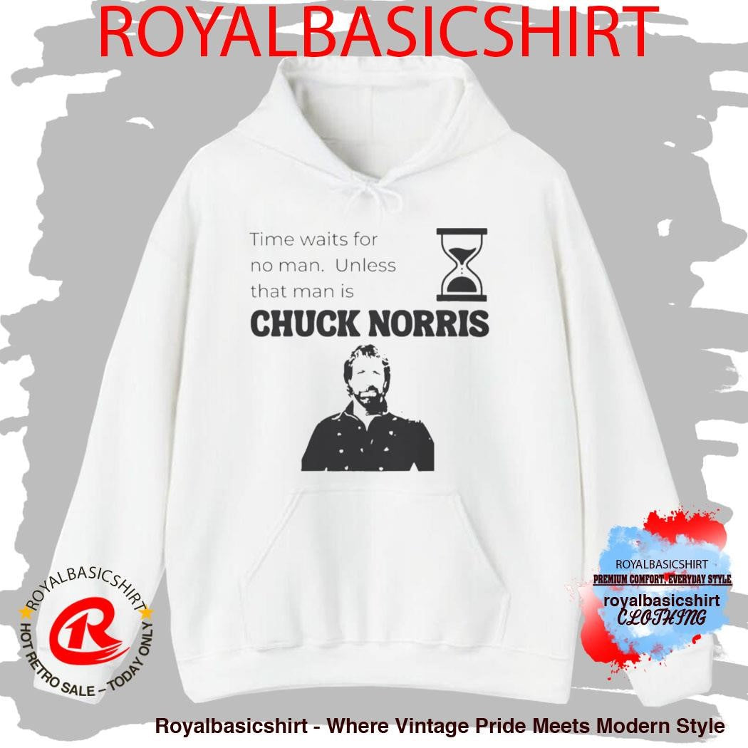 Official Time Waits For No Man Unless That Man Is Chuck Norris Shirt