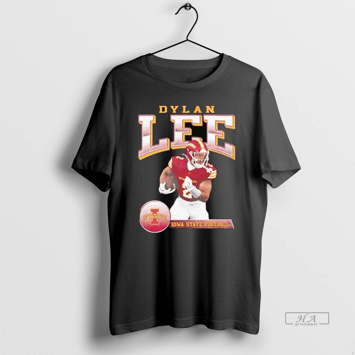 Official Trendy Dylan Lee Cartoon Running Iowa State Football