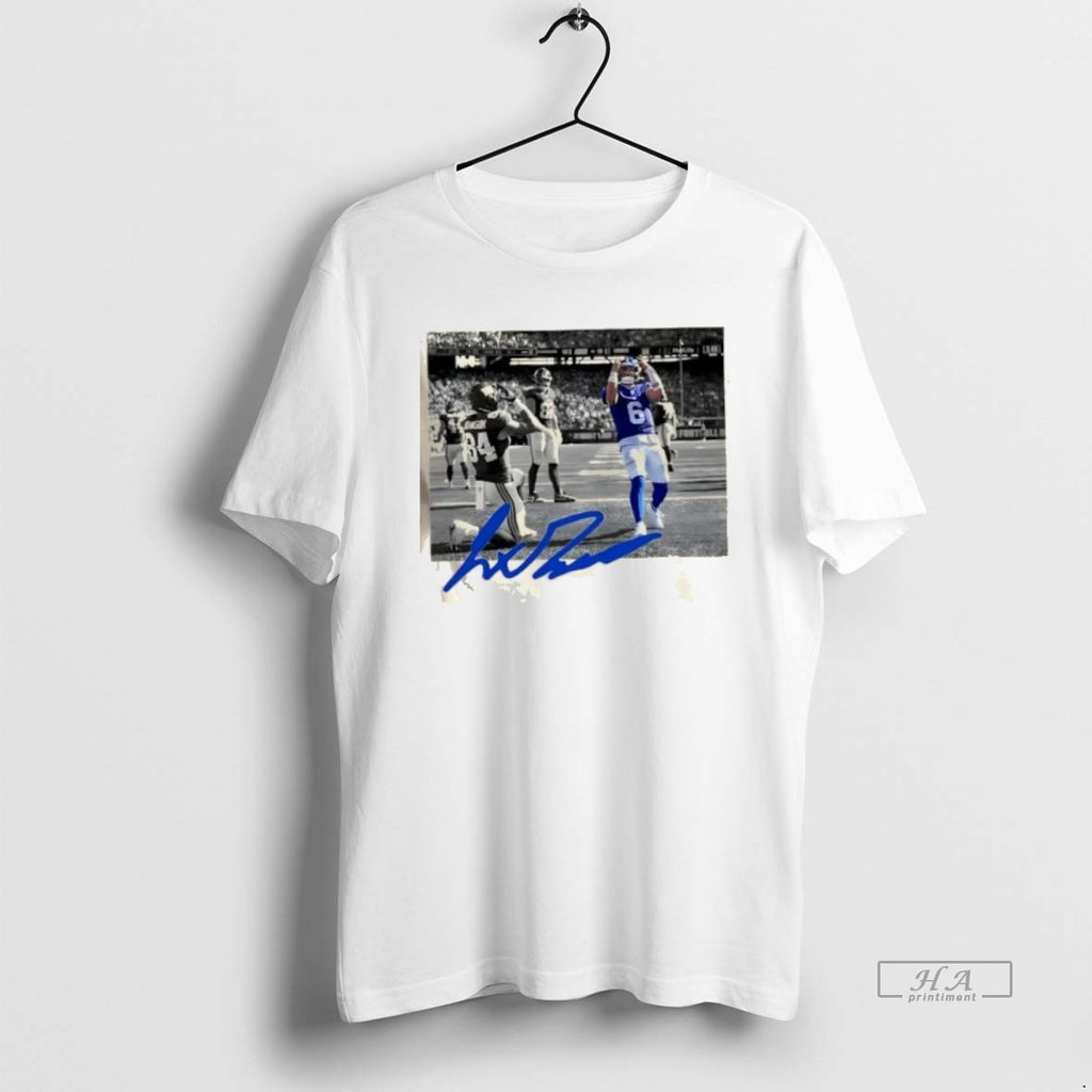 Official Trendy New York Giants Jaxson Dart Touchdown Signature