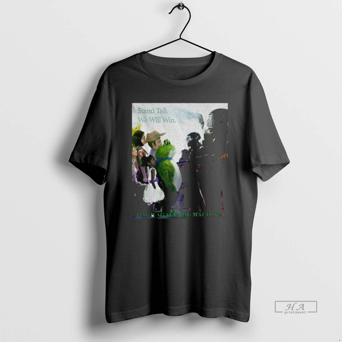 Official Trendy Portland Frog Protest Stand Tall We Will Win Rage Again The Machine Tee