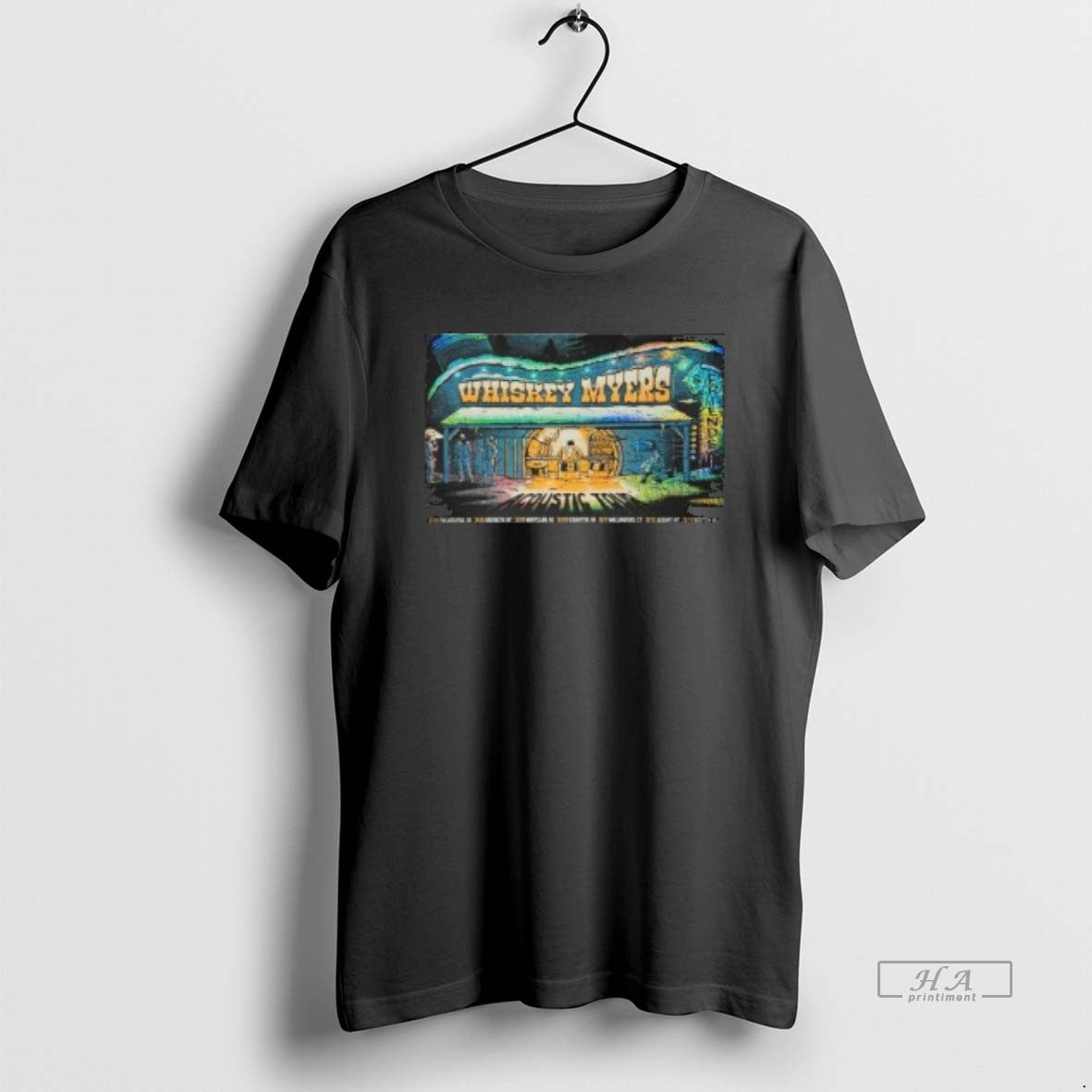 Official Whiskey Myers Acoustic Tour December 2025 Circle Black T-Shirts, Hoodie, Sweatshirt | PrintMintTees.com
