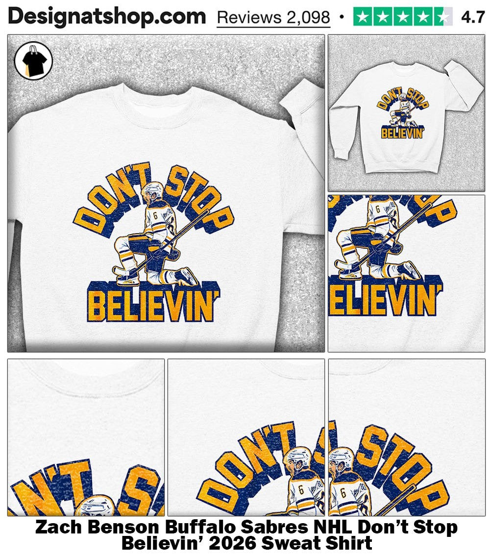 Zach Benson Buffalo Sabres NHL Don’t Stop Believin’ 2026 shirt