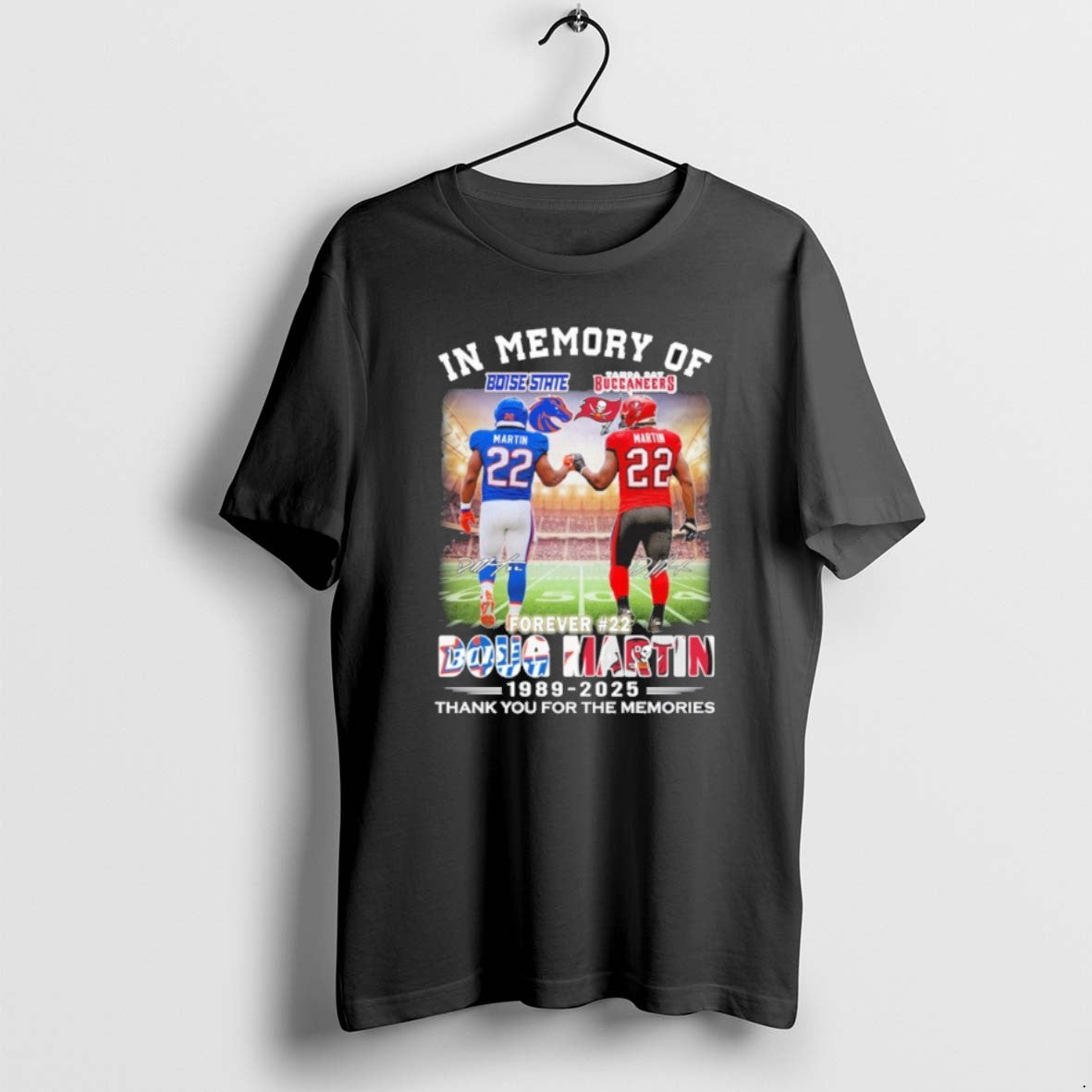Official Bcsbtcbo In Memory Of Doug Martin Boise State And Buccaneers 1989 2025 T-Shirts, Hoodie, Sweatshirt